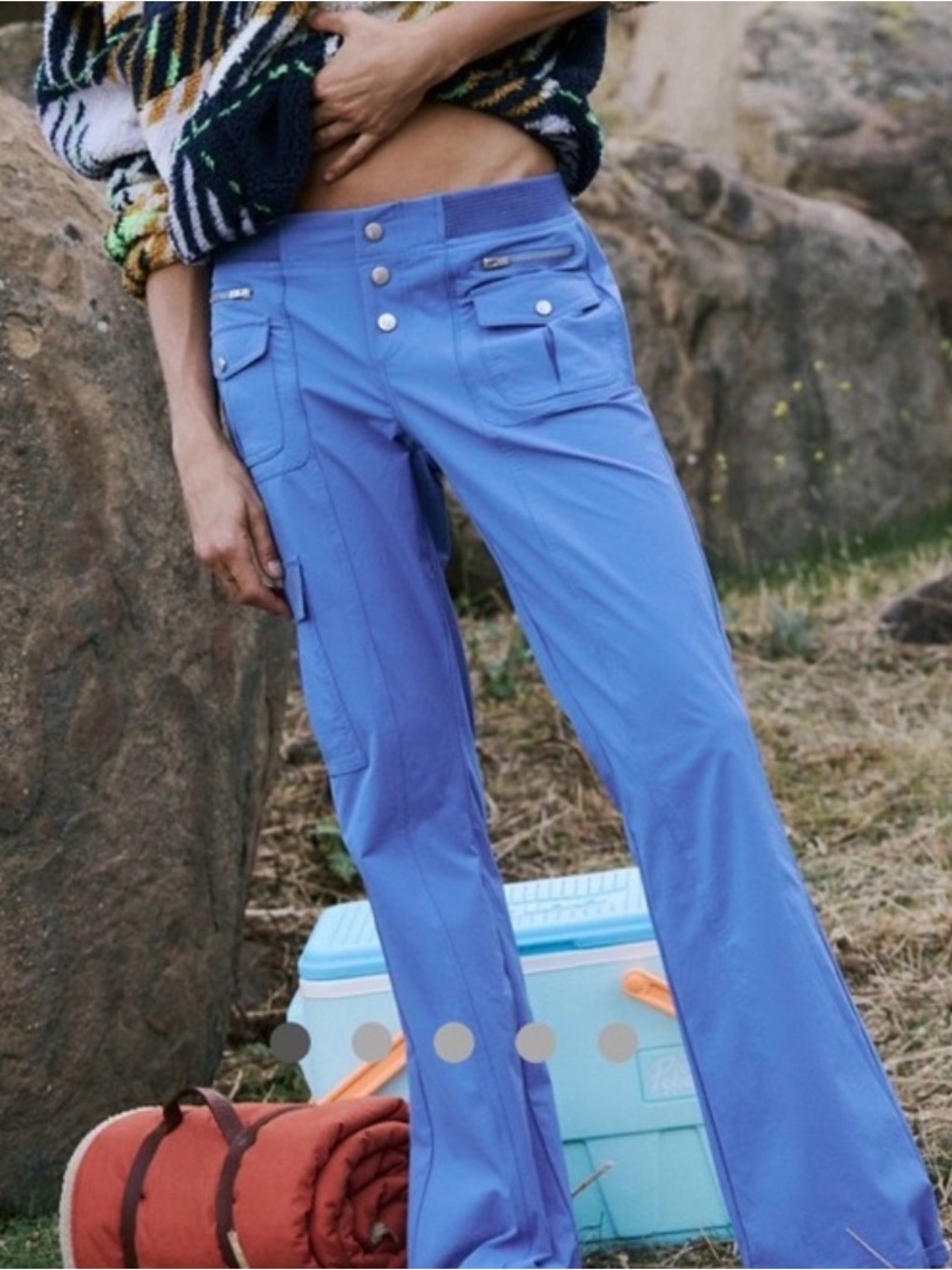 Free People Movement Cascade Cargo Pants In Swim Club